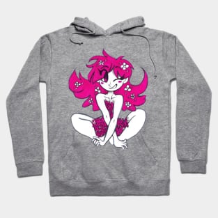 Pink Flower Girl Hoodie